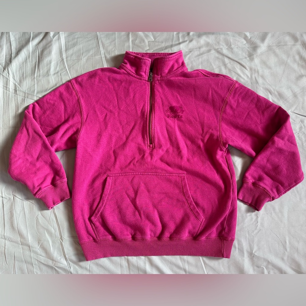 Roots Half-Zip Pink Women's Sweatshirt